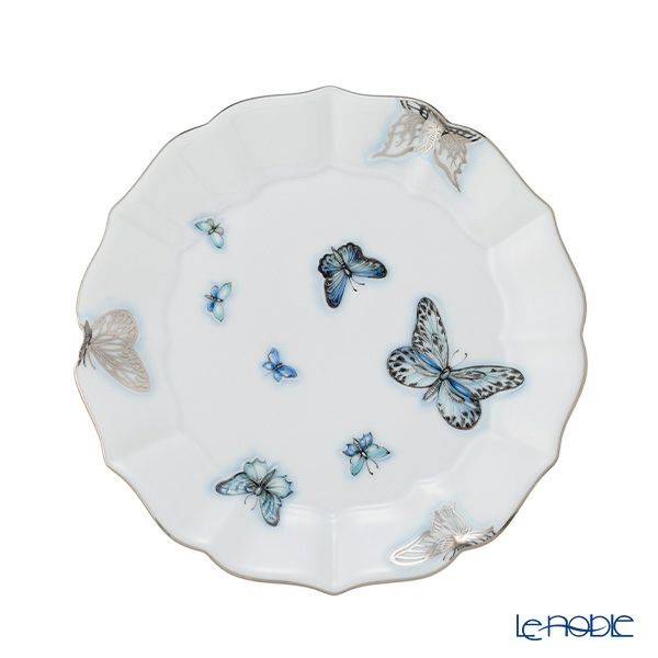 ヘレンド ブルーバタフライプラチナ PLL ティーセット