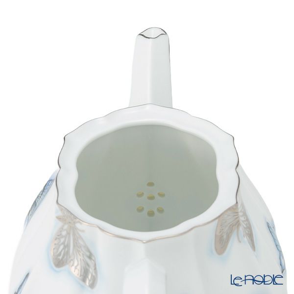 ヘレンド ブルーバタフライプラチナ PLL ティーセット