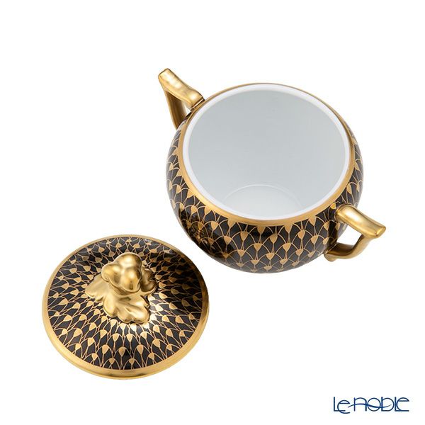 ヘレンド エカイユ ブラックゴールド VHN-OR ティーセット