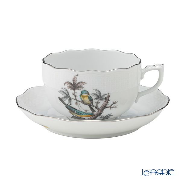 ヘレンド ロスチャイルドバード ブループラチナ O-ROE-PT ティーセット