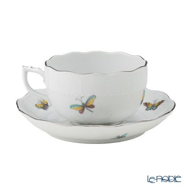 ヘレンド ロスチャイルドバード ブループラチナ O-ROE-PT ティーセット