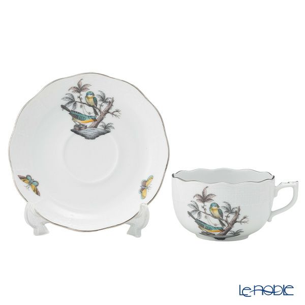 ヘレンド ロスチャイルドバード ブループラチナ O-ROE-PT ティーセット