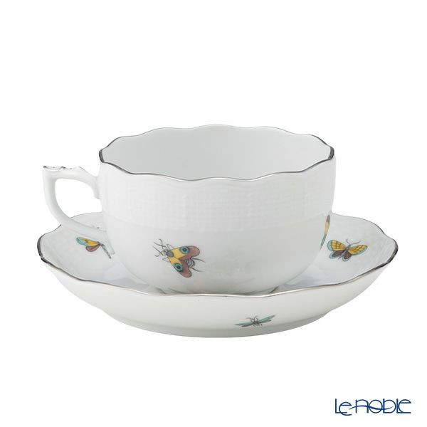 ヘレンド ロスチャイルドバード ブループラチナ O-ROE-PT ティーセット