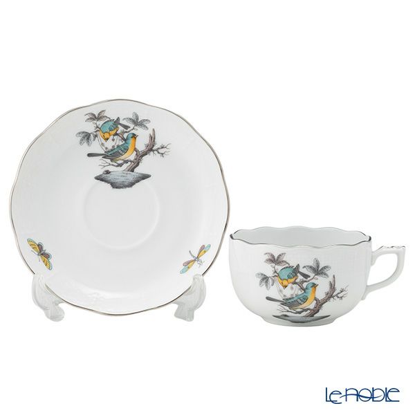 ヘレンド ロスチャイルドバード ブループラチナ O-ROE-PT ティーセット