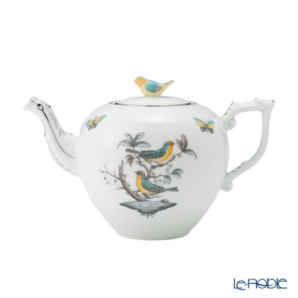 ヘレンド ロスチャイルドバード ブループラチナ O-ROE-PT ティーセット