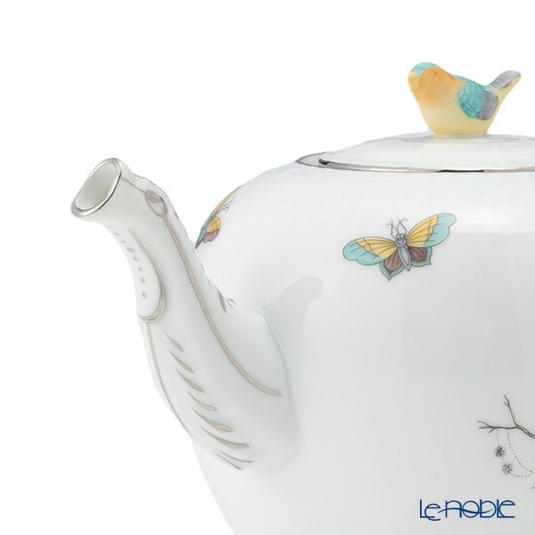 ヘレンド ロスチャイルドバード ブループラチナ O-ROE-PT ティーセット