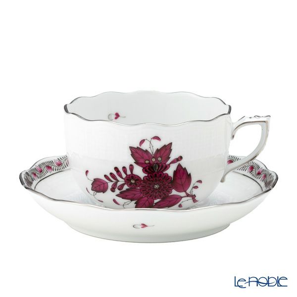 ヘレンド アポニーダークピンクプラチナ AP3-PT 00724-0-00 ティーカップ＆ソーサー 200ml