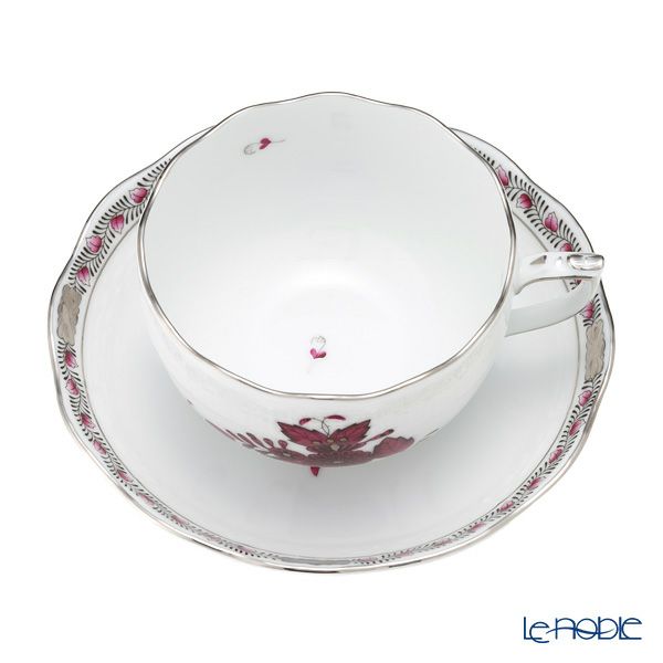 ヘレンド アポニーダークピンクプラチナ AP3-PT 00724-0-00 ティーカップ＆ソーサー 200ml