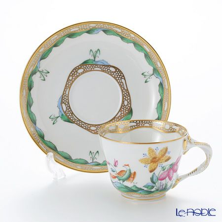 アウガルテン（AUGARTEN） ファンタジーバード（6766G） コーヒーカップ＆ソーサー（070）