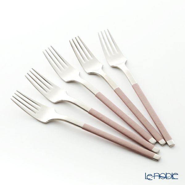 サクライ J-Tone 布着せカトラリー コージー ピンク ティーフォーク 5本セット