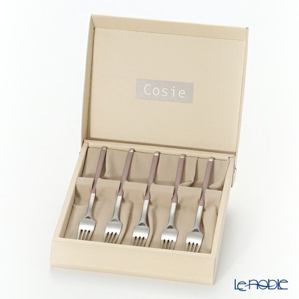 サクライ J-Tone 布着せカトラリー コージー ピンク ティーフォーク 5本セット