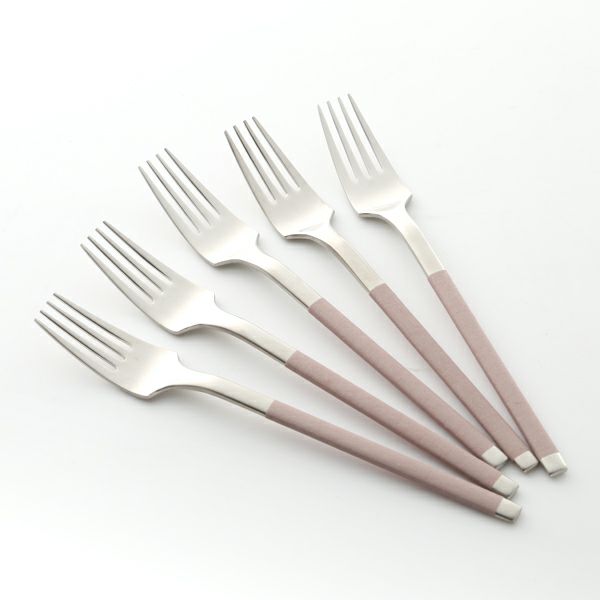 サクライ J-Tone 布着せカトラリー コージー ピンク ティーフォーク 5本セット