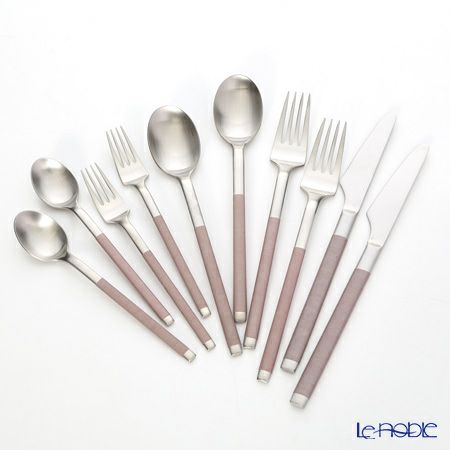 サクライ J-Tone 布着せカトラリー コージー ピンク ディナー2人用 10本セット 18-8