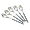 サクライ J-Tone 布着せカトラリー コージー グレイ ティースプーン 5本セット 18-8