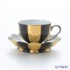 アウガルテン（AUGARTEN） メロン ブラック＆ゴールド（7027G） モカカップ＆ソーサー 50ml（015）