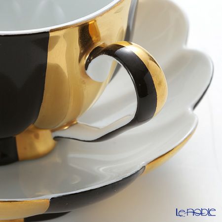 アウガルテン（AUGARTEN） メロン ブラック＆ゴールド（7027G） モカカップ＆ソーサー 50ml（015）