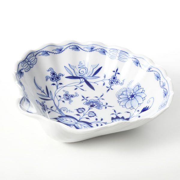 マイセン（Meissen） ブルーオニオン 800101／00262 シェルディッシュ 21.5×19cm