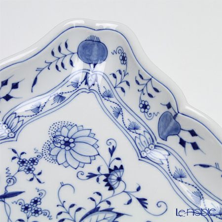 マイセン（Meissen） ブルーオニオン 800101／00276 角プレート 22cm