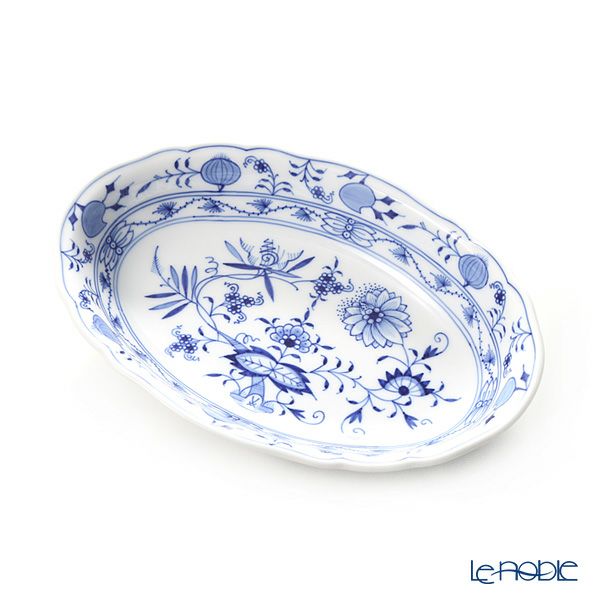 マイセン（Meissen） ブルーオニオン 800101／00280 オーバルサラダ L 25cm