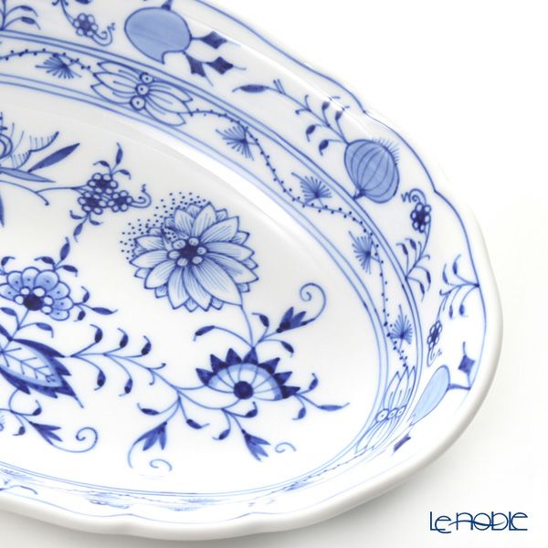 マイセン（Meissen） ブルーオニオン 800101／00280 オーバルサラダ L 25cm
