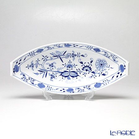 マイセン（Meissen） ブルーオニオン 800101／00290 舟形ディッシュ 33cm
