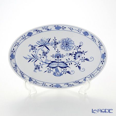 マイセン（Meissen） ブルーオニオン 800101／00291 オーバルトレイ 27cm
