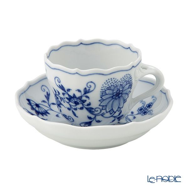 マイセン（Meissen） ブルーオニオン 800101／00580 モカカップ＆ソーサー