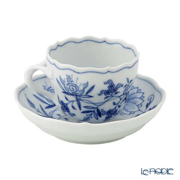 マイセン（Meissen） ブルーオニオン 800101／00580 モカカップ＆ソーサー