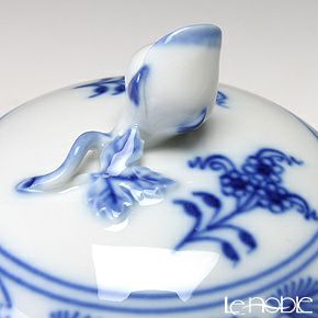 マイセン（Meissen） ブルーオニオン モカシュガーボックス 8.8×7.5cm 800101／00821