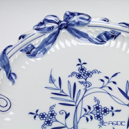 マイセン（Meissen） ブルーオニオン 800101／53300 オーバルプラター／楕円皿 40×28cm