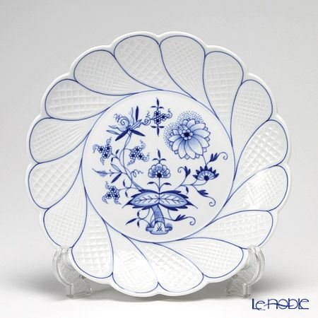 マイセン（Meissen） ブルーオニオン 800101／54166 ケーキサービスプレート 23cm