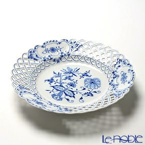 マイセン（Meissen） ブルーオニオン 800101／54804 透かし飾り皿 29cm