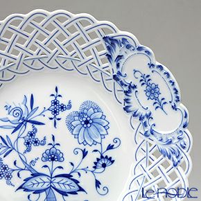 マイセン（Meissen） ブルーオニオン 800101／54804 透かし飾り皿 29cm