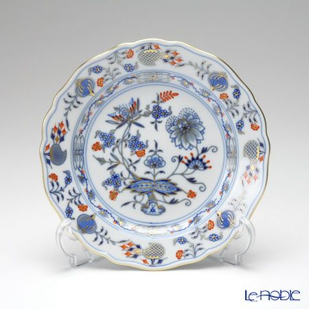マイセン（Meissen） ブルーオニオン レッド＆ゴールド 800117／00501 プレート 18cm
