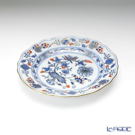 マイセン（Meissen） ブルーオニオン レッド＆ゴールド 800117／00501 プレート 18cm