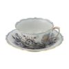 マイセン（Meissen） ブルーオニオン レッド＆ゴールド 800117／00633 ティーカップ＆ソーサー 150ml