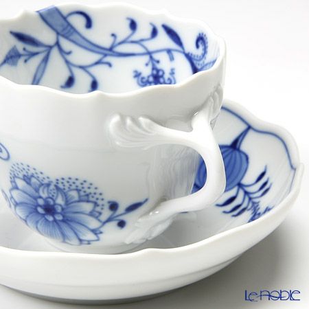 マイセン（Meissen） ブルーオニオン スタイル 801001／00580 モカカップ＆ソーサー