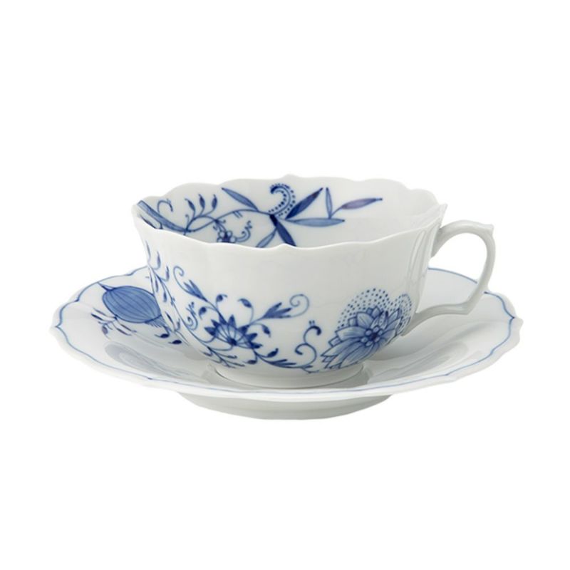 マイセン（Meissen） ブルーオニオン スタイル 801001／00633 ティーカップ＆ソーサー 150ml