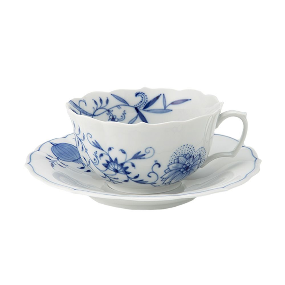 マイセン（Meissen） ブルーオニオン スタイル 801001／00633 ティーカップ＆ソーサー 150ml