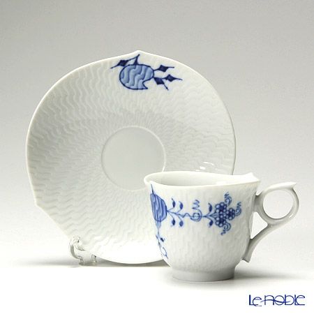 マイセン（Meissen） ブルーオニオン スタイル（ウェーブ） 801001／29579 エスプレッソカップ＆ソーサー 100ml