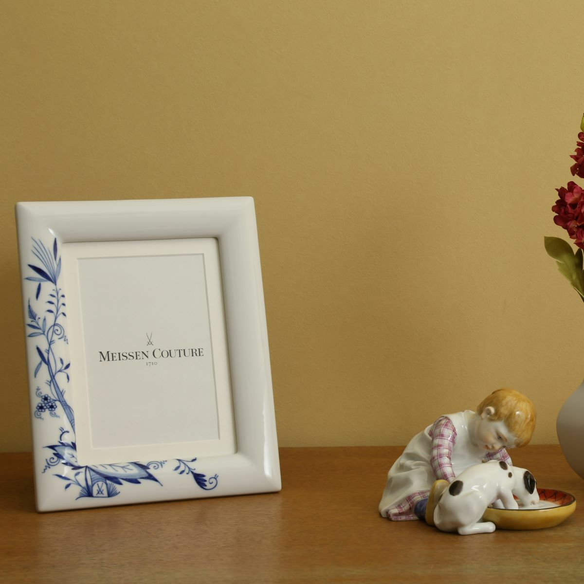 マイセン（Meissen） ブルーオニオン スタイル 53n74／801001 ピクチャーフレーム 23×18cm