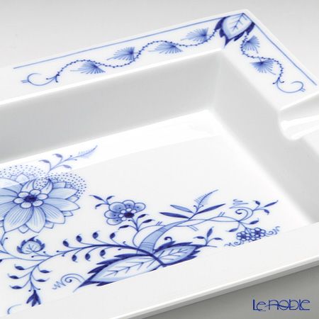 マイセン（Meissen） ブルーオニオン スタイル 801001／53n76 アッシュトレイ 21cm ホワイトリム