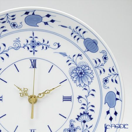 マイセン（Meissen） ブルーオニオン 801901／53m72 掛け時計 25.5cm
