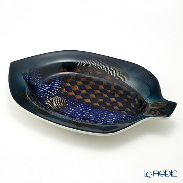 【1点限り】北欧ヴィンテージ アラビア（ARABIA） GOG フィッシュ アトリエ／atelje プレート 33cm