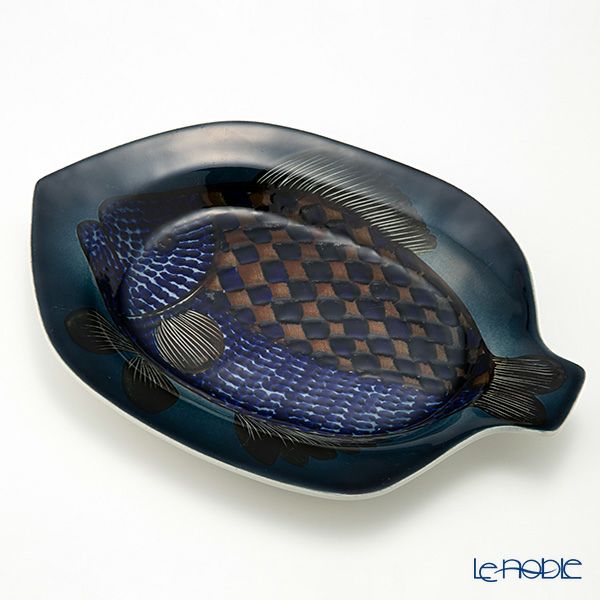 【1点限り】北欧ヴィンテージ アラビア（ARABIA） GOG フィッシュ アトリエ／atelje プレート 33cm