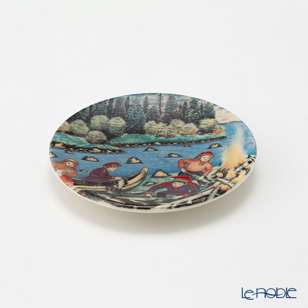 【1点限り】北欧ヴィンテージ アラビア（ARABIA） アンドレアス・アラリスト／A. Alariesto 記念プレート 1983 漁師