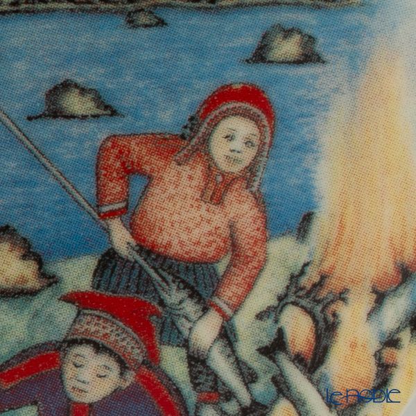 【1点限り】北欧ヴィンテージ アラビア（ARABIA） アンドレアス・アラリスト／A. Alariesto 記念プレート 1983 漁師