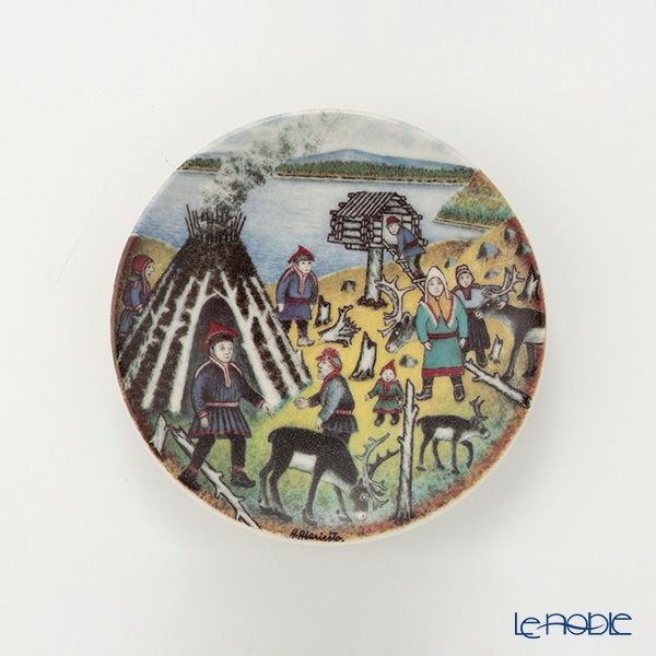 【1点限り】北欧ヴィンテージ アラビア（ARABIA） アンドレアス・アラリスト／A. Alariesto 記念プレート 1987 人里離れた場所