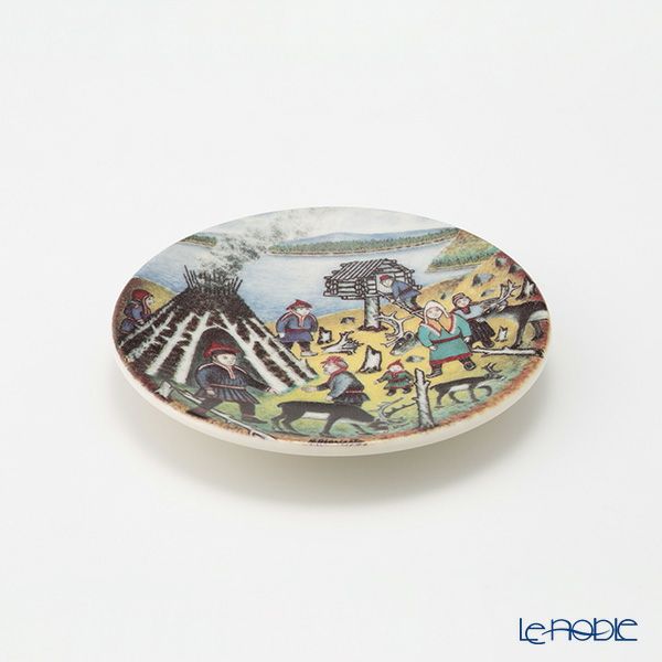 【1点限り】北欧ヴィンテージ アラビア（ARABIA） アンドレアス・アラリスト／A. Alariesto 記念プレート 1987 人里離れた場所