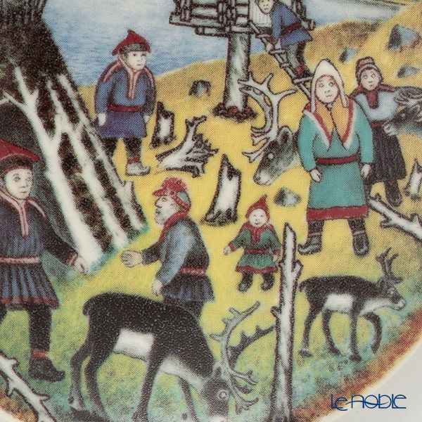 【1点限り】北欧ヴィンテージ アラビア（ARABIA） アンドレアス・アラリスト／A. Alariesto 記念プレート 1987 人里離れた場所